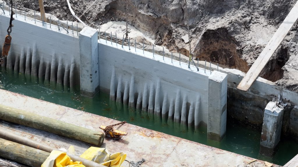 3D printed seawalls